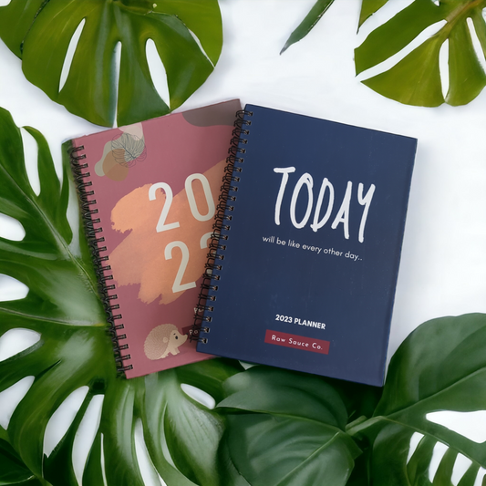 2023 Yearly Planner | Sticker Sheet | Hardbound Spiral | Daily and Monthly Planner