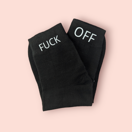 Fuck Off Socks - Unisex | 1 Pair | Fashion Funny Cotton Novelty Gift Socks