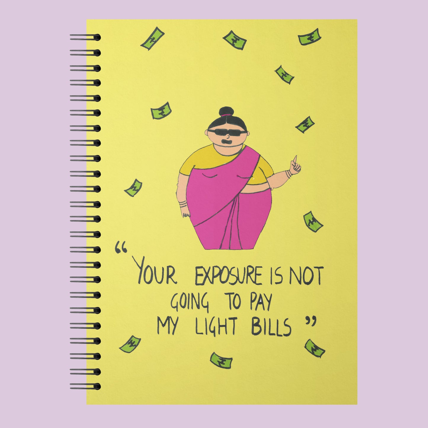 Sassy Aunty Diaries | Funny Hardbound Spiral Notebook